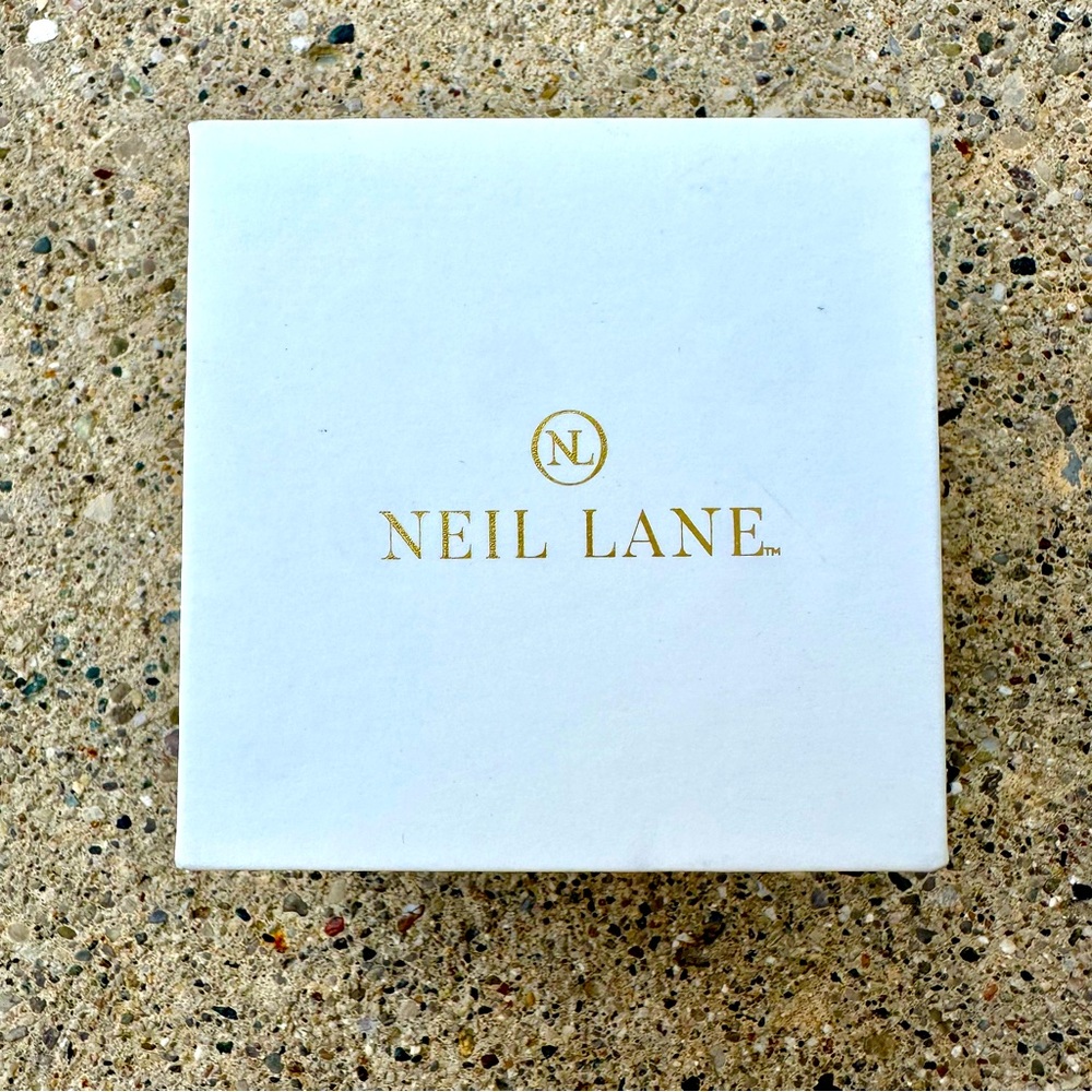 Neil Lane Kay Jewelers Empty White & Gold Ring 3” Square Box
